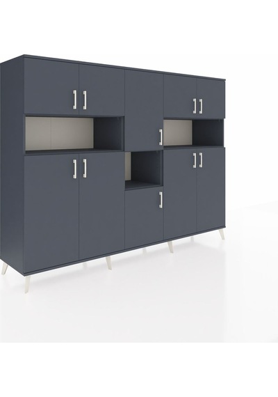 Hyperion Dolap 14 Raflı 10 Kapaklı 220x44x163 Antrasit-antrasit Antrasit-antrasit Hyperion Dolap 14 Raflı 10 Kapaklı 220x44x163 Antrasit-antrasit Antrasit-antrasit