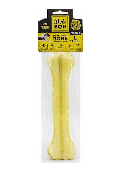 Delibon Gerçek Deriden Sütlü L Pres Kemik 22 CM
