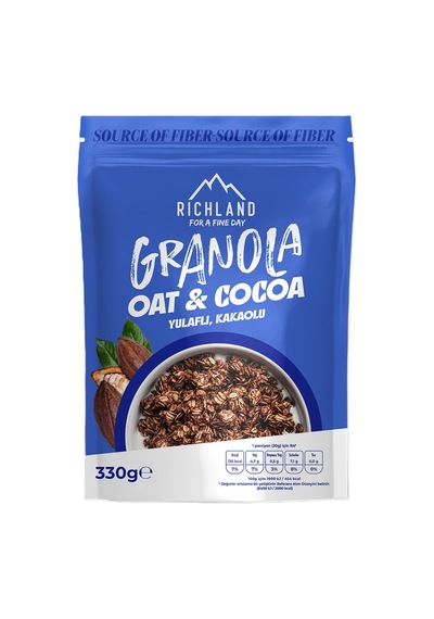 Richland Granola Yulaflı Ve Kakaolu 330 G - 8 Adet Tarı