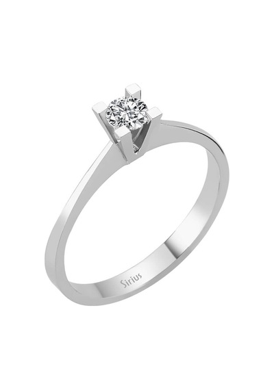 Sirius E Renk 0,16 Karat Pırlanta Tektaş Yüzük 0823R0159