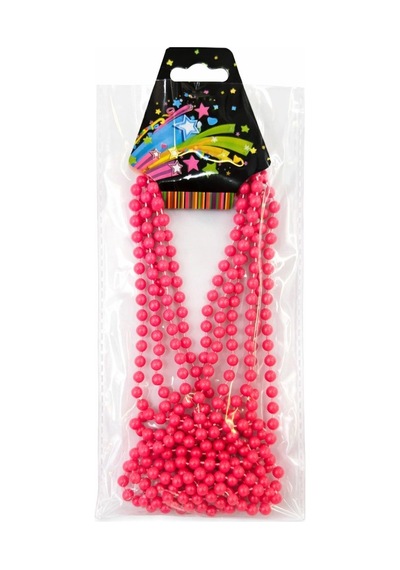Neon Pembe Boncuk Kolye 80 Cm Retro 80 Ler 90 Lar Parti Aksesuarı " 17207103