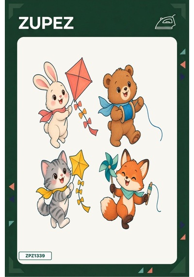 Minik Uçurtma Şenliği 19x25 Cm Ütüyle Uygulanan Baskı Zpz1339 - 928157343