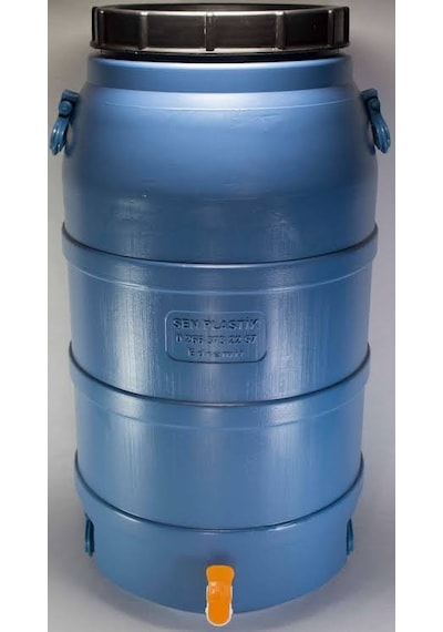 Musluk 65 L Litre Varil Köşeli Içi Beyaz Yağ Turşu Zeytin Bidon Çok Renkli
