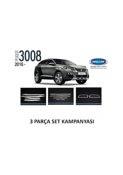 Peugeot 3008 Krom Set 2016-2017-2018-2019-2020-2021