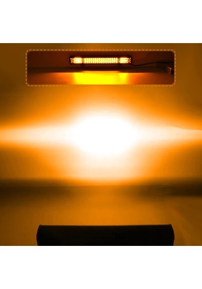 Cree Led Beyaz Turuncu 81 Cm Led Flaş Çakar Projektör Işık Çubuğu 5 Mod Off Road Spot Sel Kombo Delici Yayıcı Çalışma Lambası Pod Araç Kaput Tampon Ta