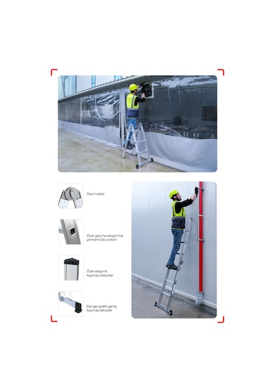 Çağsan 2x5 Basamaklı Folde Katlanır Merdiven K3