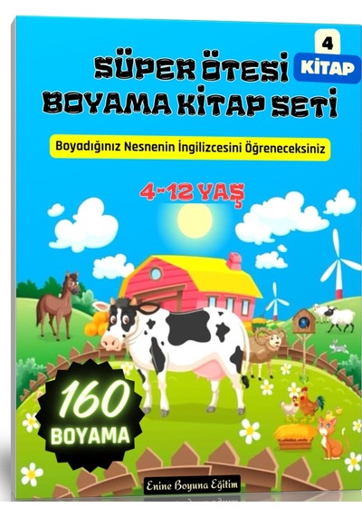 Süper Ötesi Boyama Kitap Seti 4 Kitap