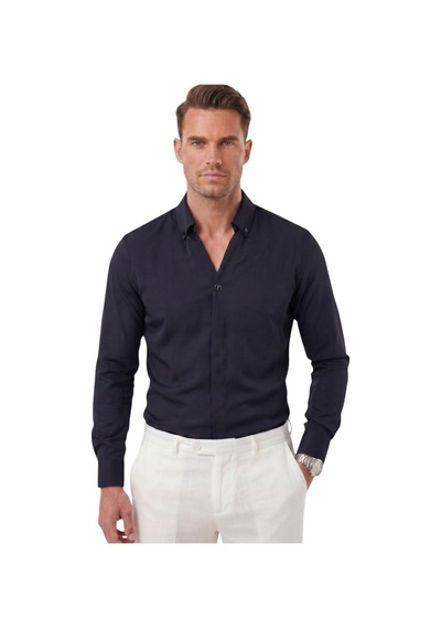 Deepsea Lacivert Slim Fit Kolay Ütülenebilir Açık Dik Yaka Likralı Erkek Gömlek 2602615 Deepsea Lacivert Slim Fit Kolay Ütülenebilir Açık Dik Yaka Likralı Erkek Gömlek 2602615