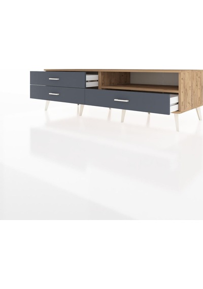 Kronos Tv Ünitesi Tek Raflı 3 Çekmeceli 176x59x51 Çam-çam/antrasit Atlas Çam/antrasıt Kronos Tv Ünitesi Tek Raflı 3 Çekmeceli 176x59x51 Çam-çam/antrasit Atlas Çam/antrasıt