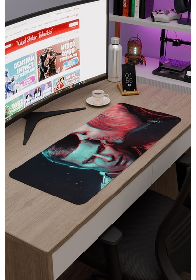 Wolfenstein Kaymaz Dikişli Kauçuk Oyuncu Mousepad V3 - 70x30 Xl Gaming Mouse Pad Fare Altlığı