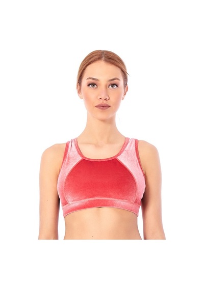 Rhytmine Kb-02 Kadife Somon Büstiyer Somon