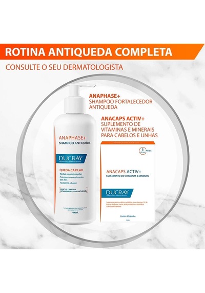 Ducray Anaphase +plus Shampoo 100ml 1 Paket Beyaz