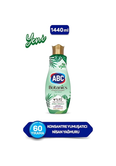 ABC Botanics Nisan Yağmuru Konsantre Yumuşatıcısı 1440 ML