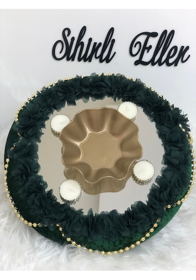 Sihirliellerr Lazer Güllü Kına Tepsi Sepet