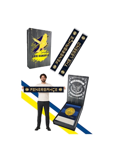 Fenerium Unısex Fenerbahçe The Legend Şal Uv Kutu Hediyeli Lacivert