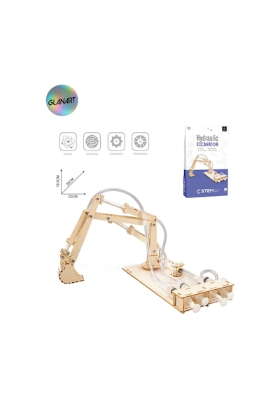 Robotik Kendin Yap Ekskavatör İş Makinası Kepçe Seti Çocuklar İçin
