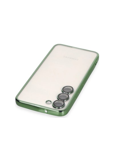 Samsung Uyumlu Galaxy S23 Plus Kılıf Kamera Korumalı Lensli Silikon Yeşil