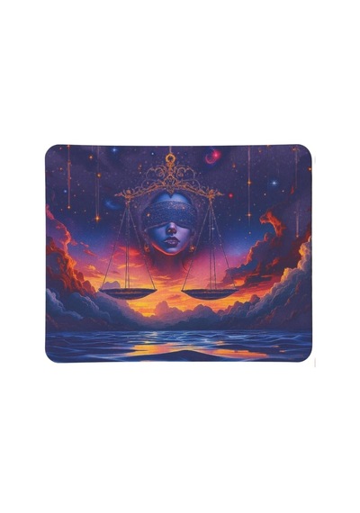 Burç Desenli Tip Kaymaz Taban Optik Bilgisayar Notebook Mouse Pad Maus Pad Terazi Burcu