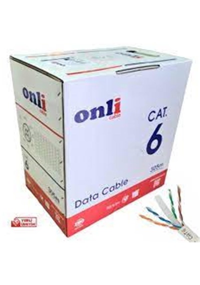 Onli On-6001 U-utp 24 Awg Cca 100 Metre Cat6 Kablo