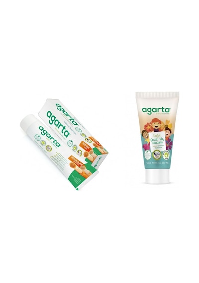 Agarta Doğal Misvak Özlü Diş Macunu 100 ML + Doğal Çocuk Diş Macunu 75 ML