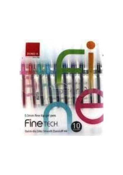Dong A Iğne Uçlu Kalem Finetech 0.3 Mm 10 Renk