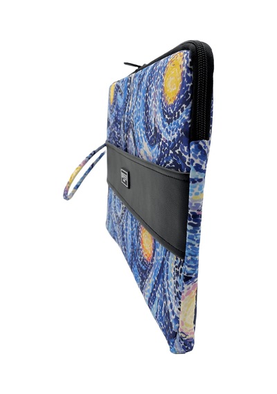 Differ 13-14 inç Van Gogh Desen Mavi Apple Uyumlu MacBook /L