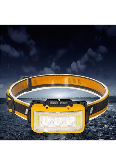 Powermaster S03 Sarı Sensörlü Kafa Lambası Siyah