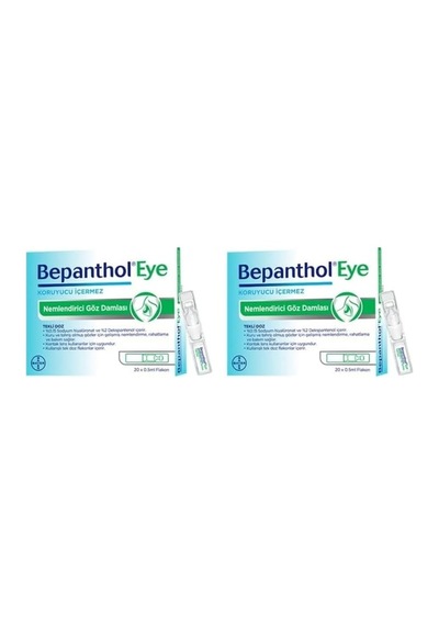 Bepanthol Eye Göz Damlası Tek Tek 20 Flakon 20x0,5 Ml 2 Adet 109038-2-1