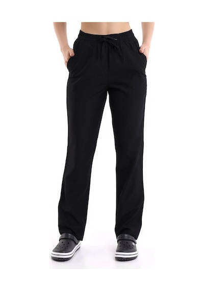 Alpaka Unisex Pantolon Bel Lastikli - Siyah