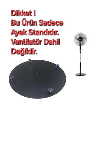 Arçelik Uyumlu Flv 1645 Av Vantilatör Ayak Standı Siyah