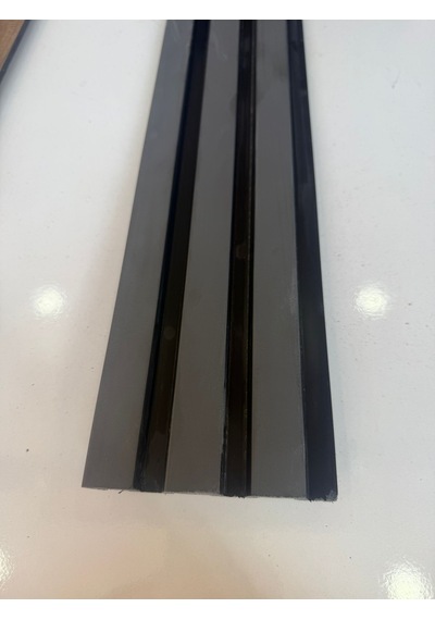 Polimer Antrasit Duvar Ofis Tv Arkası Koridor Dekoratif Panel 5 Adet 55 Cm
