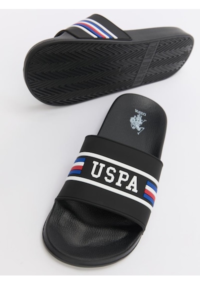 U.S. Polo Assn. U.s.polo Assn Leon 4fx Siyah Günlük Spor Plaj Terliği Siyah