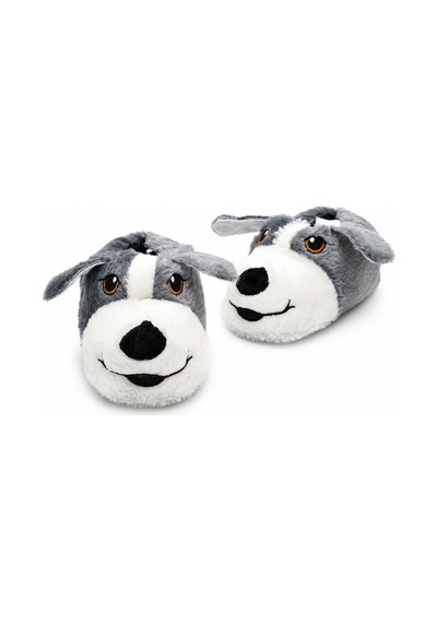 Modafocus Sevimli Köpek Figürlü Sessiz Kaydırmaz Taban Peluş Unisex Ev Pandufu Sevgili Kombin Terliği Füme Füme Modafocus Sevimli Köpek Figürlü Sessiz Kaydırmaz Taban Peluş Unisex Ev Pandufu Sevgili Kombin Terliği Füme Füme