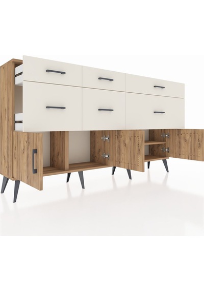 Arges Konsol Tek Raflı 6 Çekmeceli 4 Kapaklı 176x30x99 Çam-çam/aytaşı Atlas Çam/aytası - Atlas Çam Arges Konsol Tek Raflı 6 Çekmeceli 4 Kapaklı 176x30x99 Çam-çam/aytaşı Atlas Çam/aytası - Atlas Çam