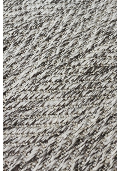 Eko Halı Ventura Vnt 2704 Grey Bordür Black Sisal Görünümlü İç Ve Dış Mekan Uyumlu Hav Vermeyen Mode Gri