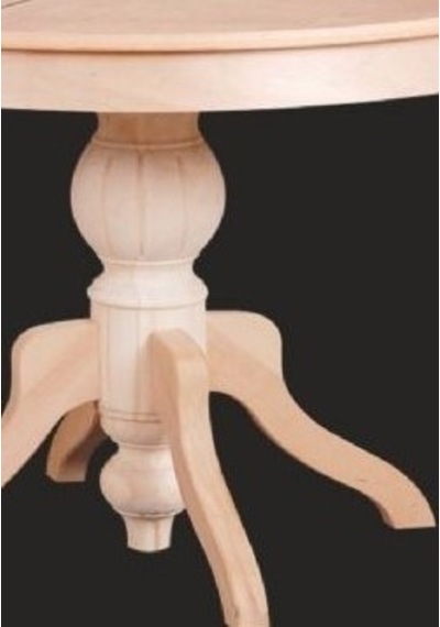 Baba Ayak Masa Kayın Kaplama Mdf Tabla Ihlamur Ağacı Ayak. Natüre Doğal 120 Cm Açılır El Yapım
