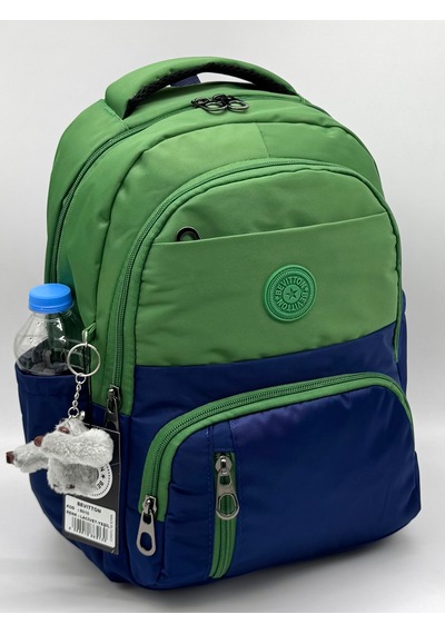 Suya Dayanıklı İlk Okul Çantası 3'lü Seti Unisex Çocuk İlkokul Çantası Ldc-8010 Yeşil-laci Yeşil