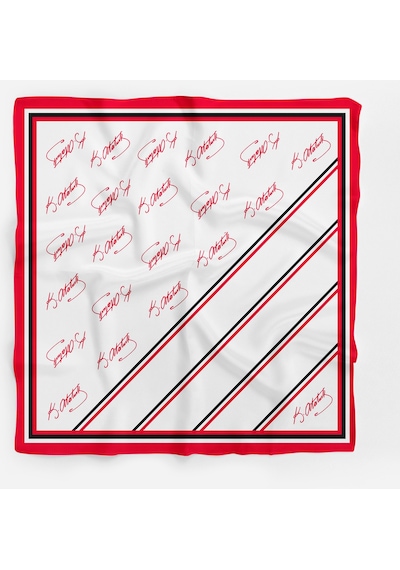 K.atatürk İmza Desen Bandana/fular Çok Renkli