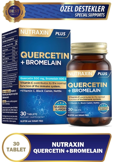 Quercetin+bromelain 30 Tablet