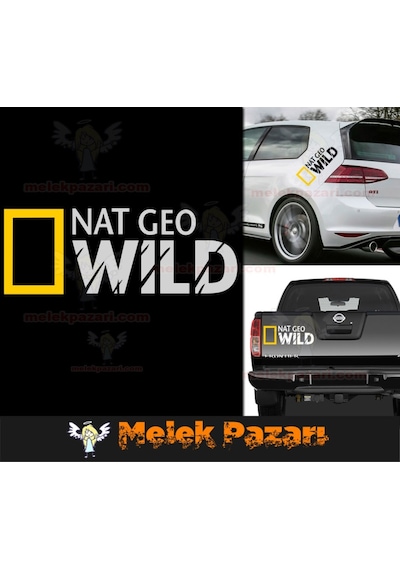 2 Adet Nat Geo Wıld Oto Sticker, Araba Stickerı