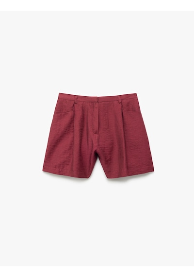 Koton Koton X Melis Ağazat - Modal Kumaş Pile Detaylı Cepli Mini Şort Bordo 5sak40337uw Bordo Koton Koton X Melis Ağazat - Modal Kumaş Pile Detaylı Cepli Mini Şort Bordo 5sak40337uw Bordo