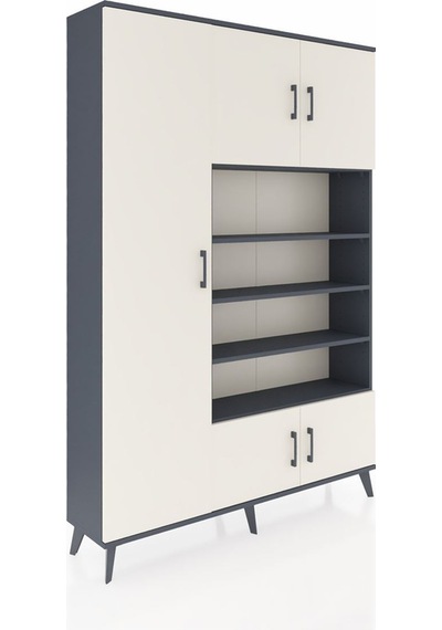 Arges Dolap 10 Raflı 5 Kapaklı 132x30x195 Antrasit-aytaşı/ant... Antrasit Arges Dolap 10 Raflı 5 Kapaklı 132x30x195 Antrasit-aytaşı/ant... Antrasit