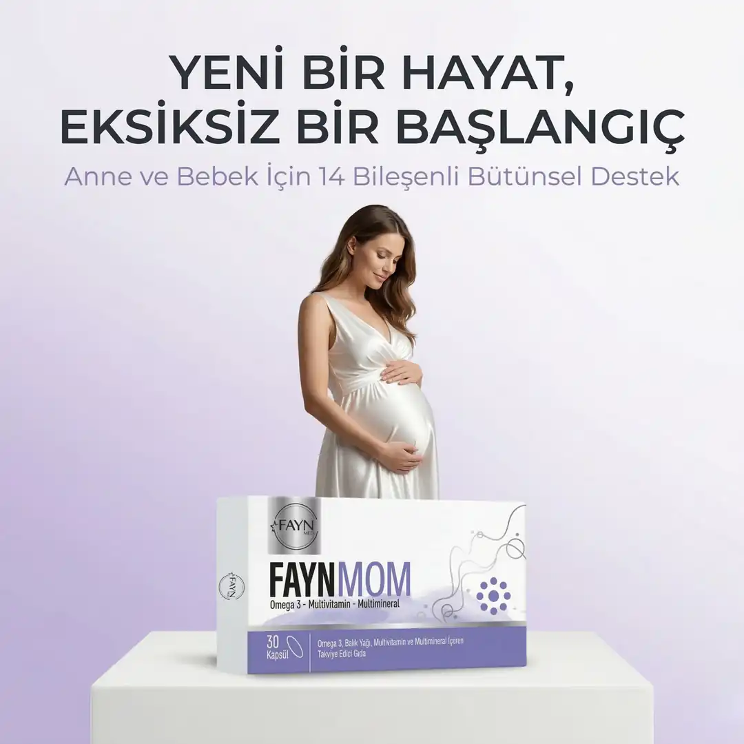 Faynmom Gebelik Öncesi, Hamilelik Ve Emzirme Dönemi İçin Omega-3 Dha , Folik Asit, Demir Ve İyot İçeren Multivitamin 30 Kapsül