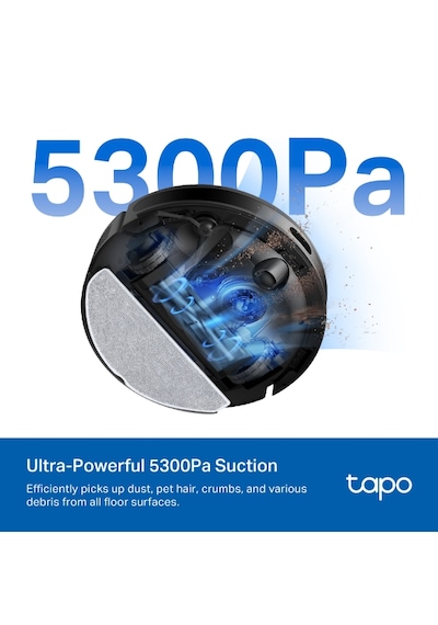 TP-Link Tapo RV20 Max 5300Pa Vakum MagSlim LiDAR Navigasyon Robot Süpürge ve Paspas
