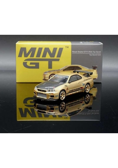 Mını Gt Nıssan Skylıne Gt-r R34 Top Secret Lımıted 676 1/64