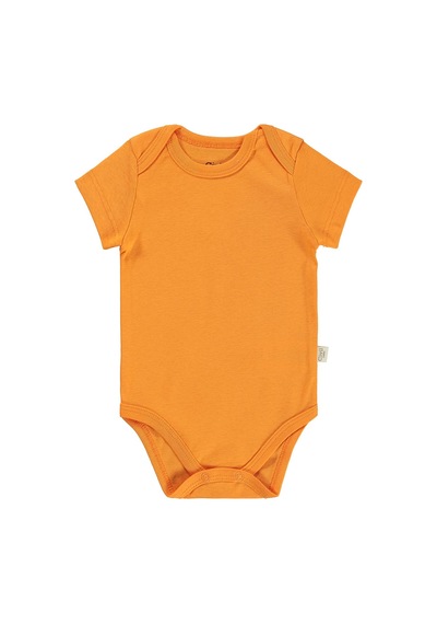 Civil Baby 3 Lü Roket Empirmeli Kısa Kol 0-36 Ay Çıtçıtlı Badi - Yeşil Çam Yeşili