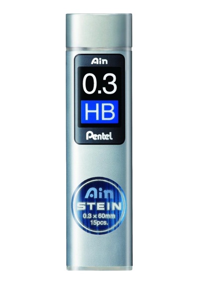 Pentel Mekanik Kurşun Kalem Ucu, 15 Adet, 0.3 Mm, Hb