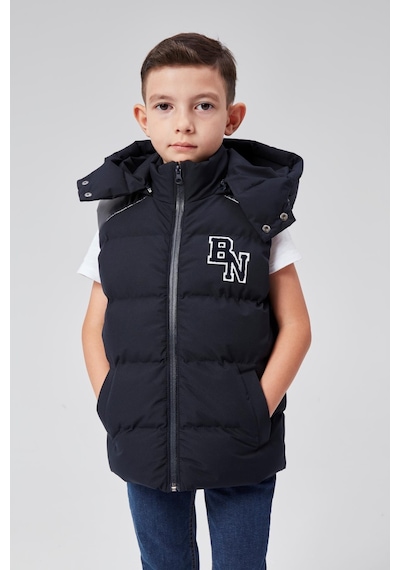 Benitto Kids Kapüşonlu Erkek Çocuk Şişme Yelek 51310 Lacivert