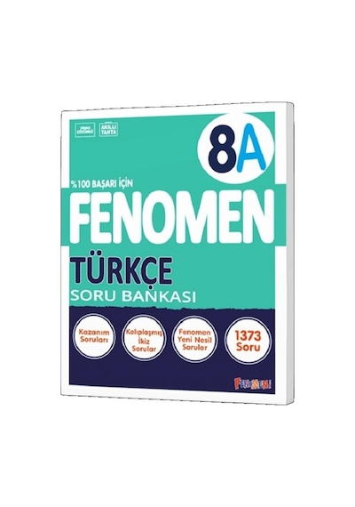 Fenomen Okul 2024 8. Sınıf Türkçe Soru Bankası A Yeni Nesil Kolay