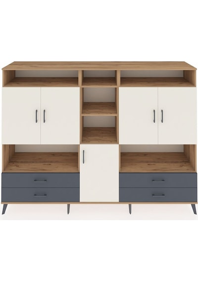 Hyperion Dolap 12 Raflı 4 Çekmeceli 5 Kapaklı 220x44x163 Çam-ayta Çam-aytaşı/antrasit Hyperion Dolap 12 Raflı 4 Çekmeceli 5 Kapaklı 220x44x163 Çam-ayta Çam-aytaşı/antrasit
